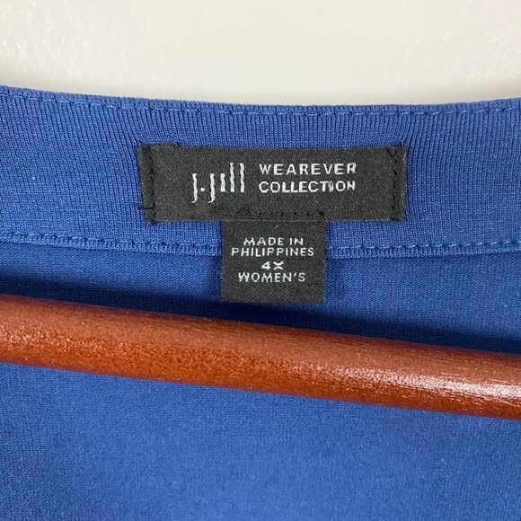 J. JILL Wearever Collection Open Front Cardigan Sweater Womens 4X Blue Plus Size - Picture 4 of 9